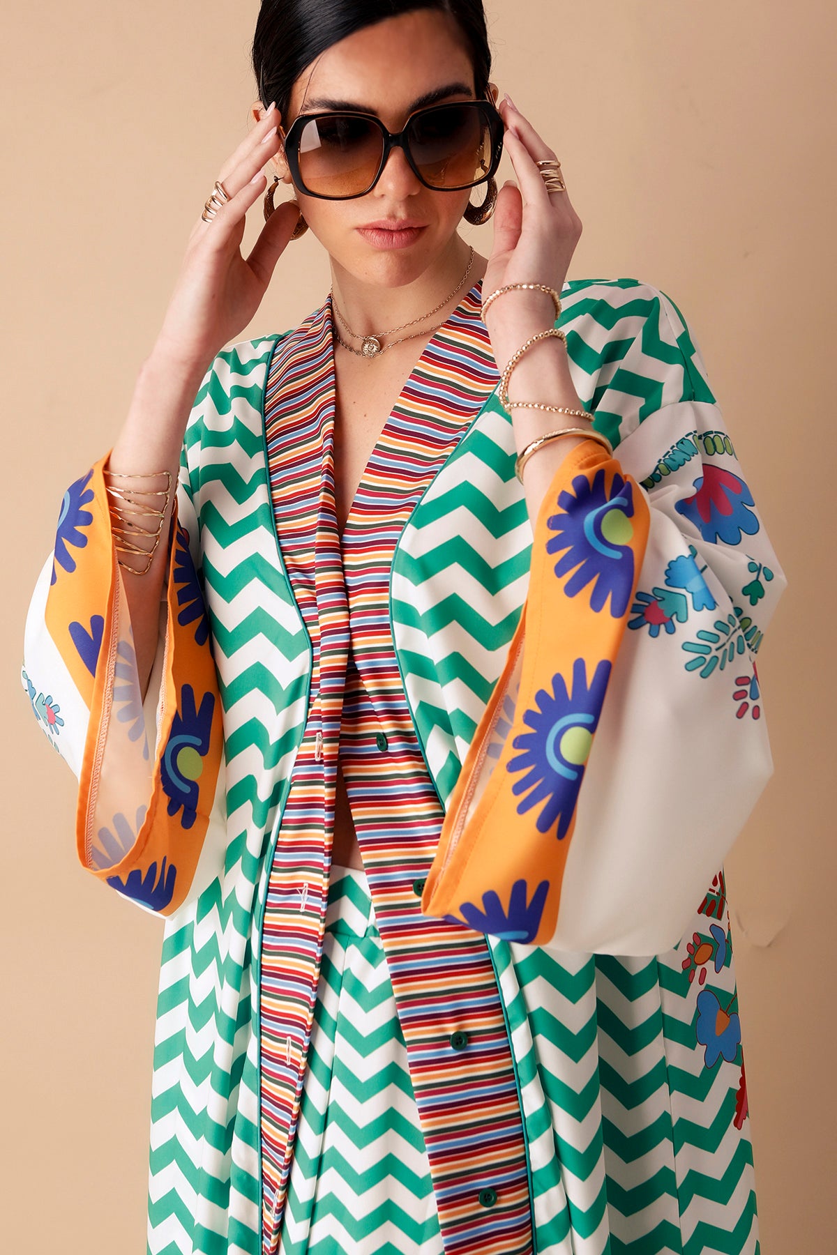 PATRIZIA (GREEN) DRESS/KIMONO