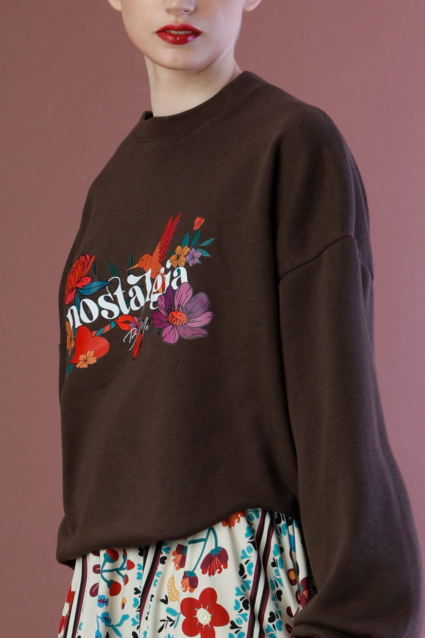 PURE ROMANCE SWEATSHIRT BROWN