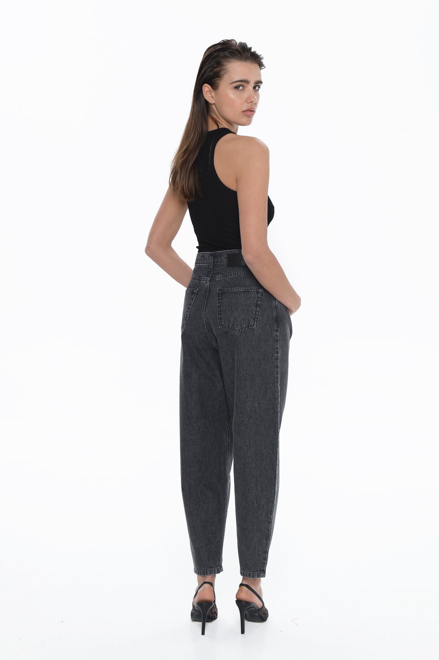 Lima Slouchy Stone Black