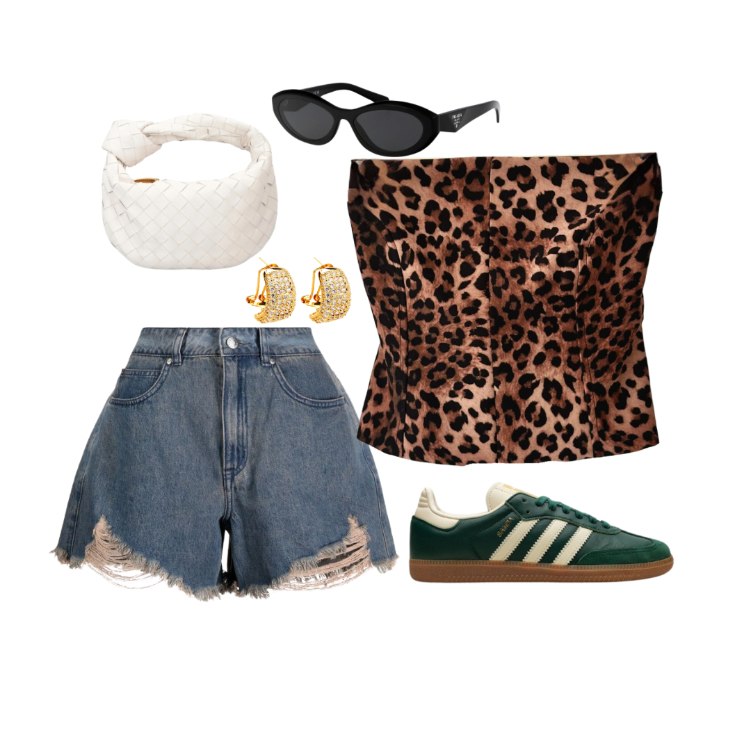 ''Brooklyn Baby'' Leopard Corset Top