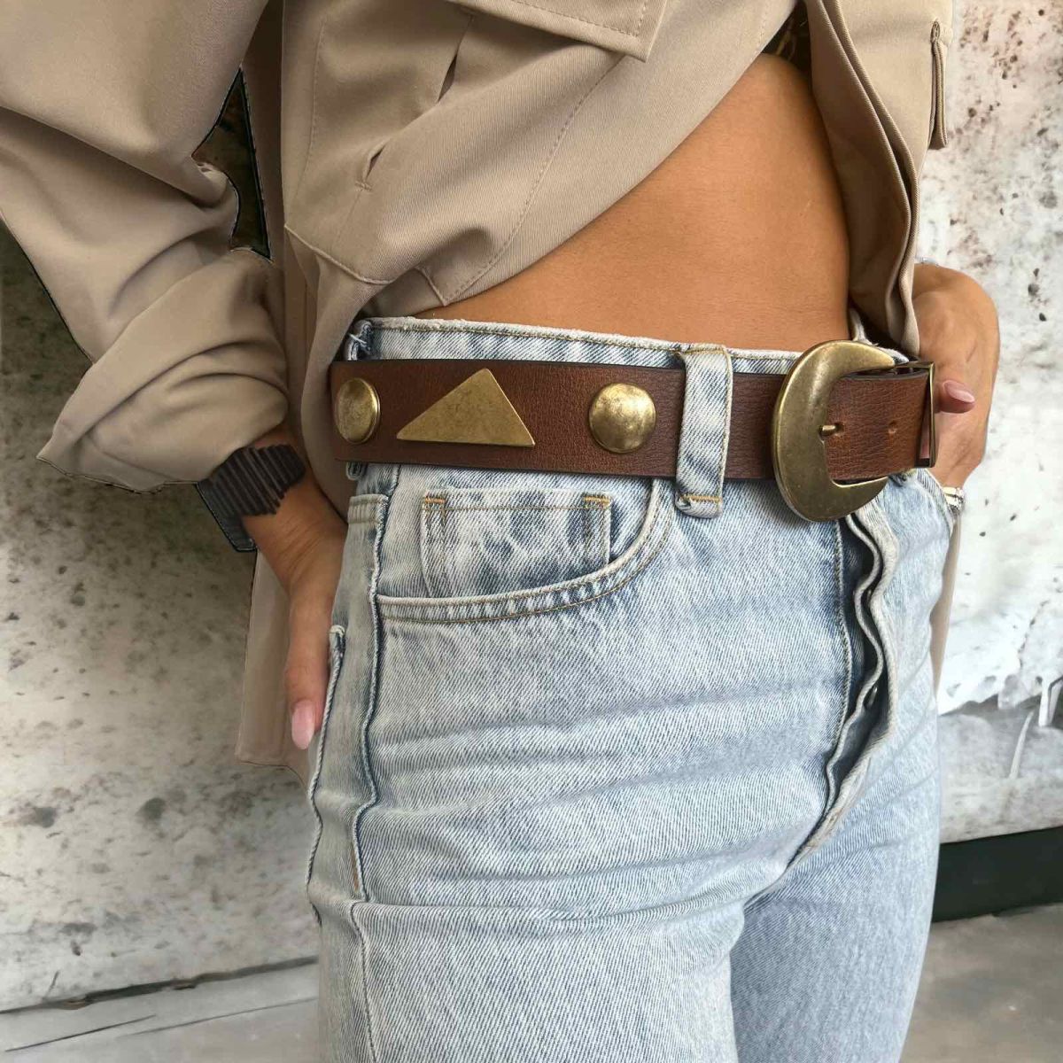 Brown Leather Belt