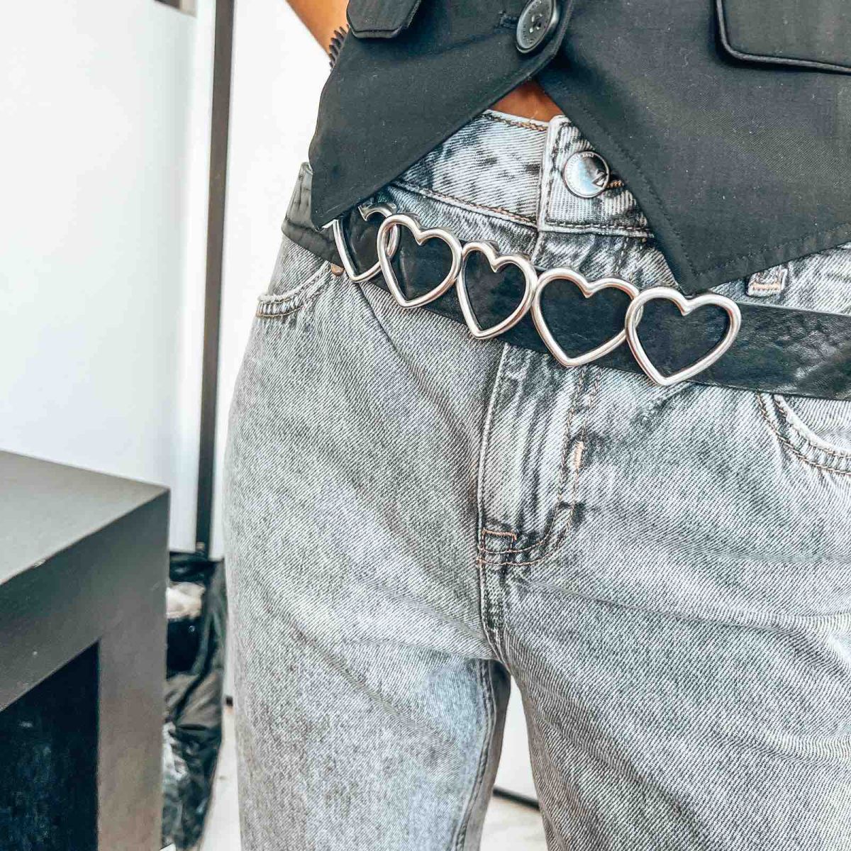 Hearts Leather Belt