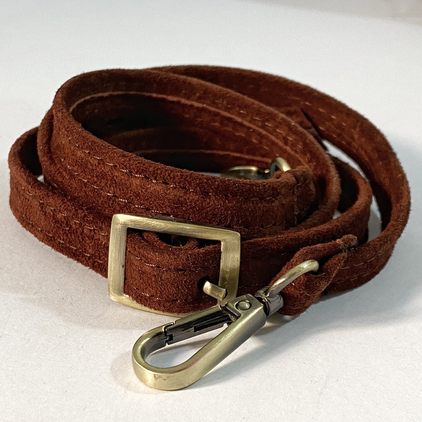 Large Size Brown Suede Leather Bag