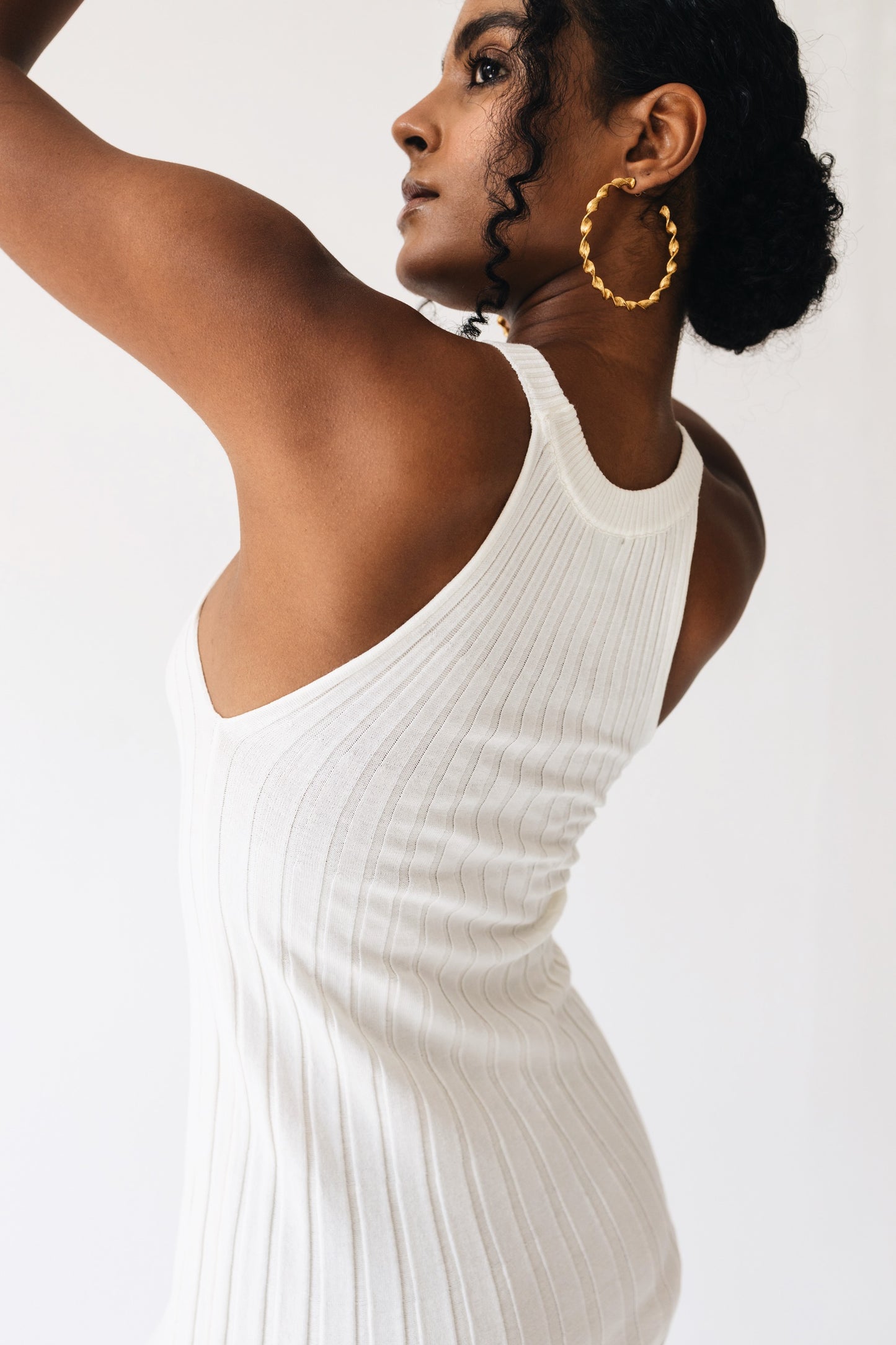 Amalfi knit mini dress off-white