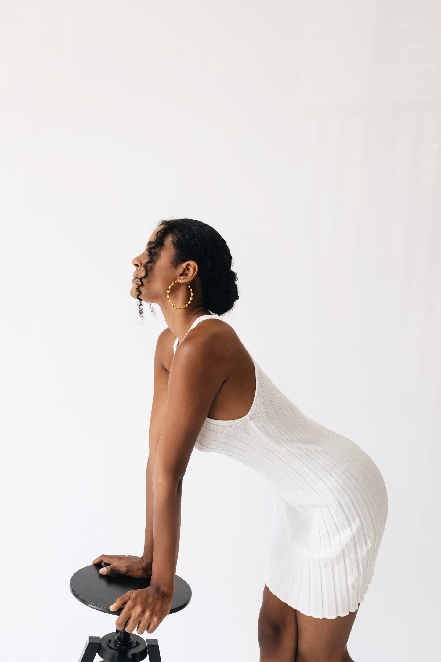 Amalfi knit mini dress off-white