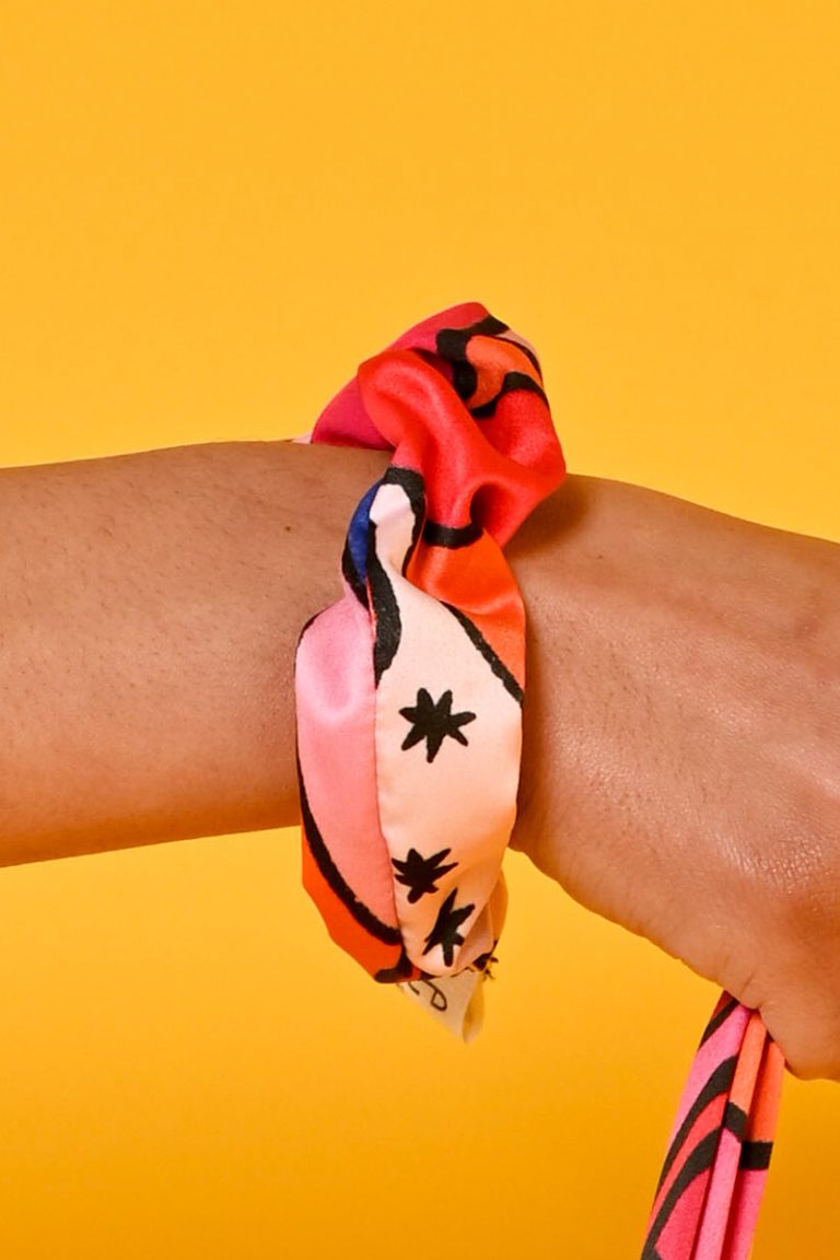Retro Lips Scrunchie Σούρα Μαλλιών Petit Boutik