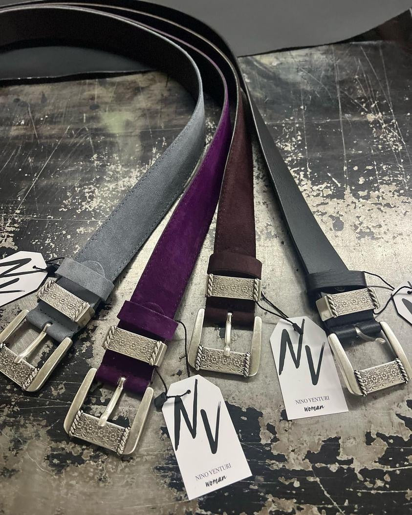 Mina Leather Belt (bordeaux)