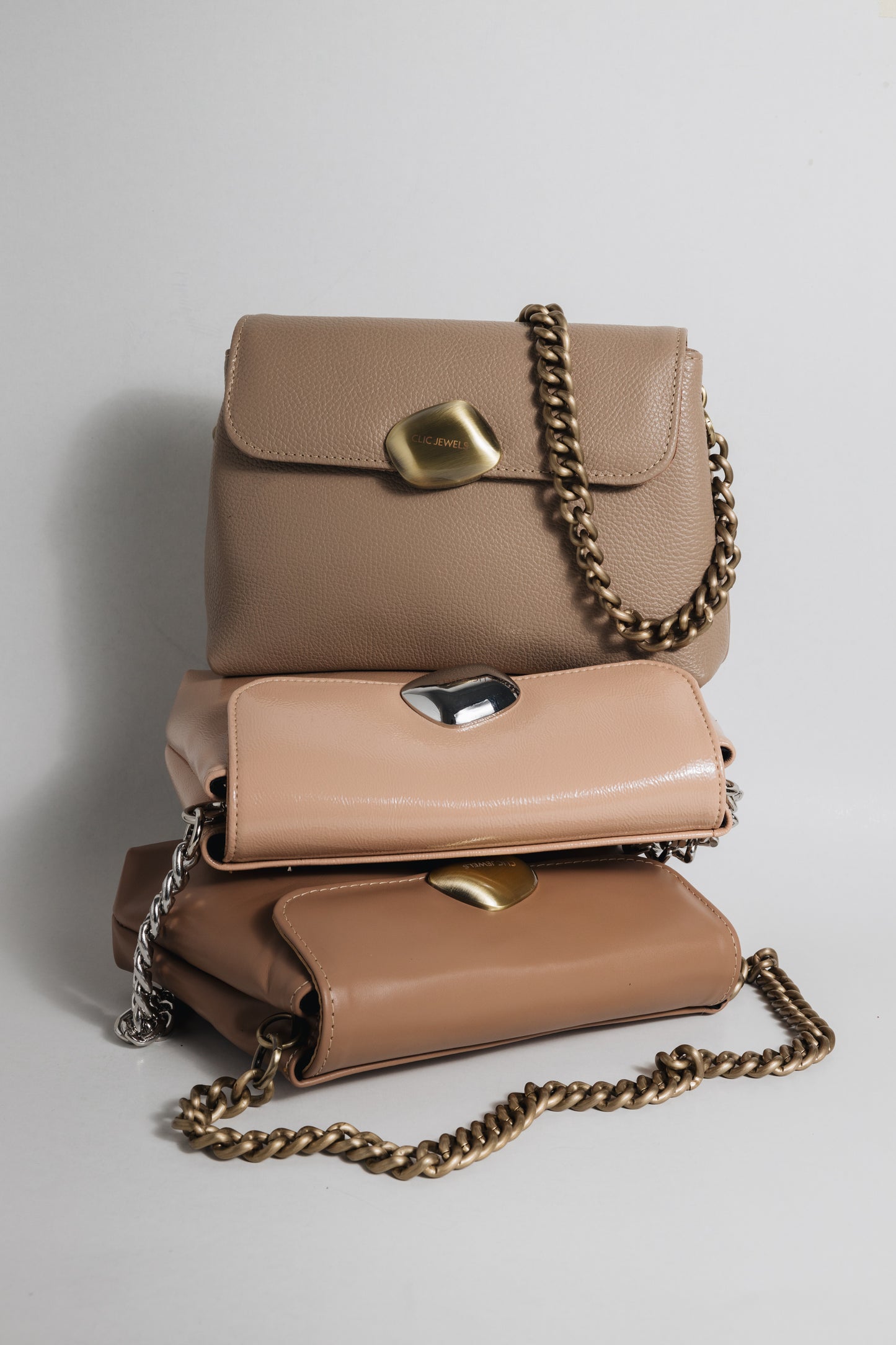 Nude smooth Minibag