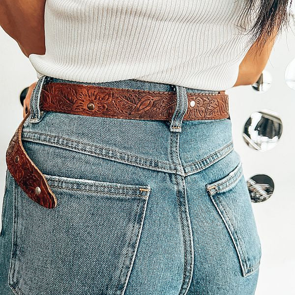 Laura Brown Leather Belt