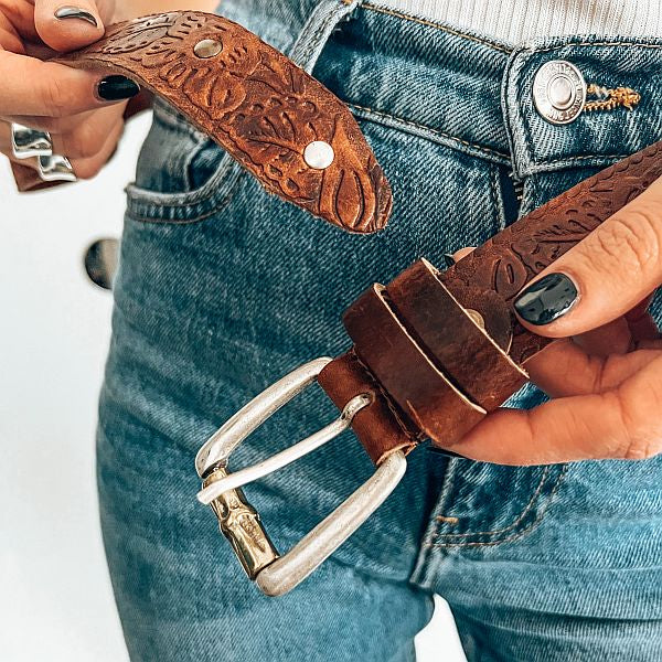 Laura Brown Leather Belt