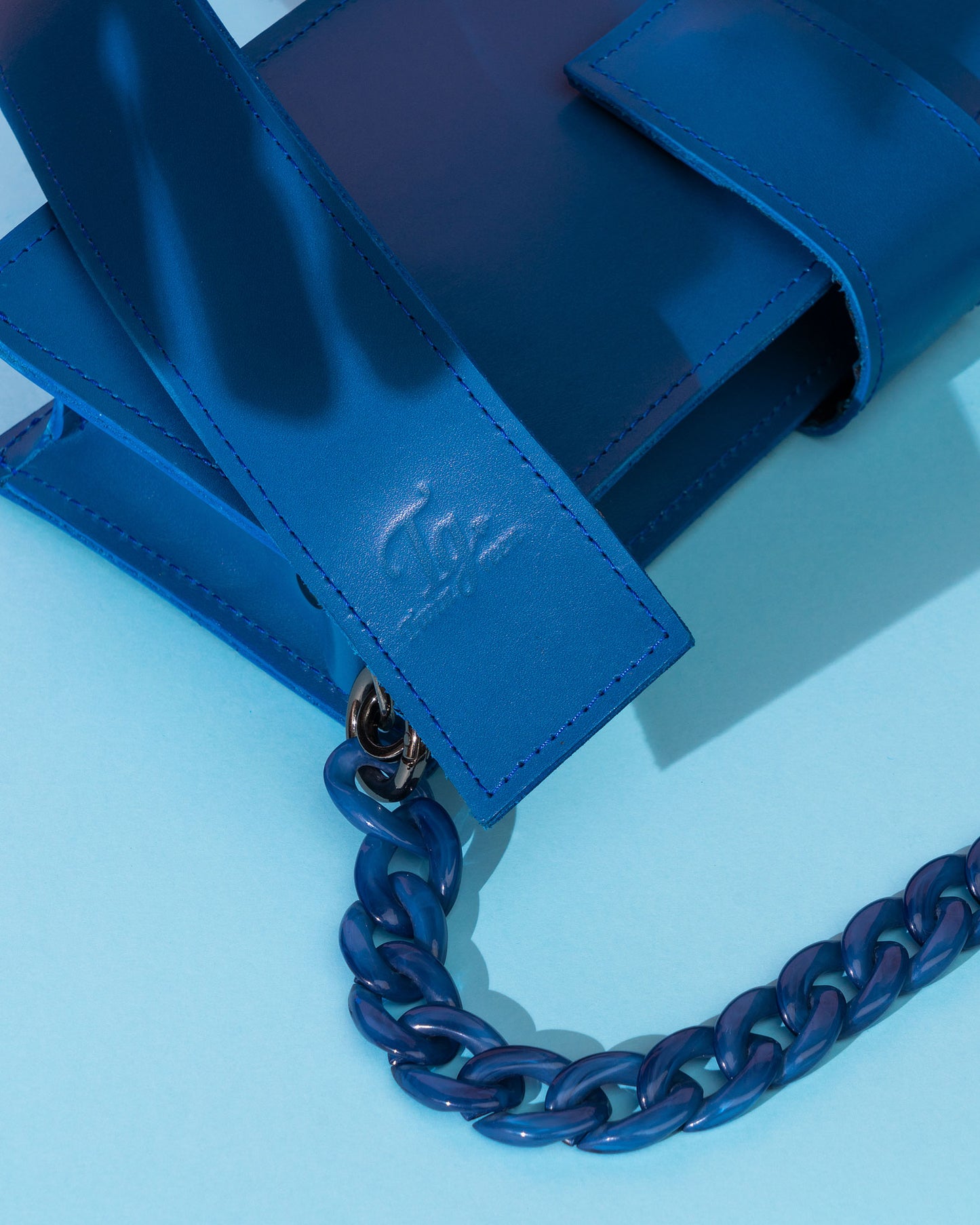 Heaven leather bag (blue)