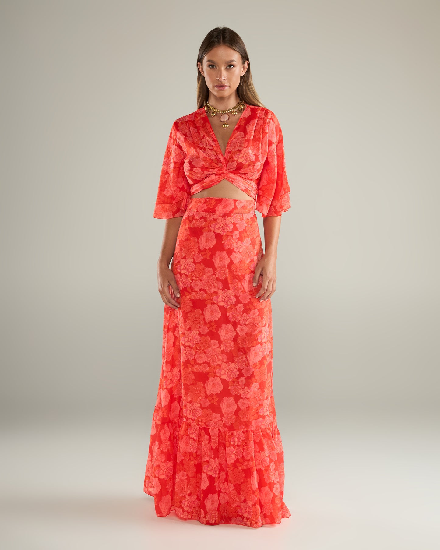 ISABELLA MAXI WRAP SKIRT