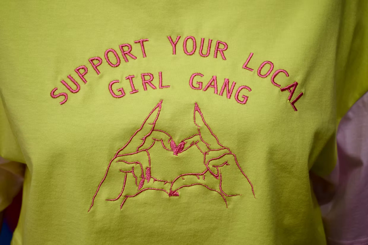 Support your local girl gang - crop tshirt