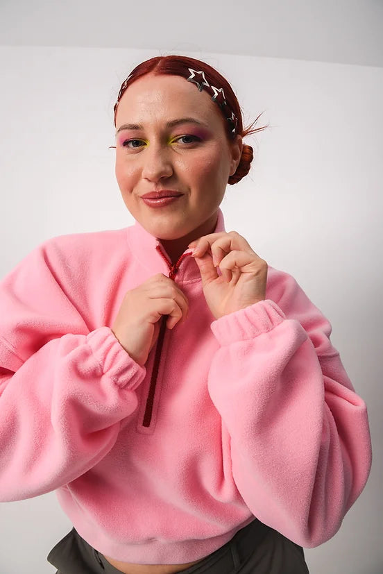 Petrify The Patriarchy - Half zipped Polar Fleece