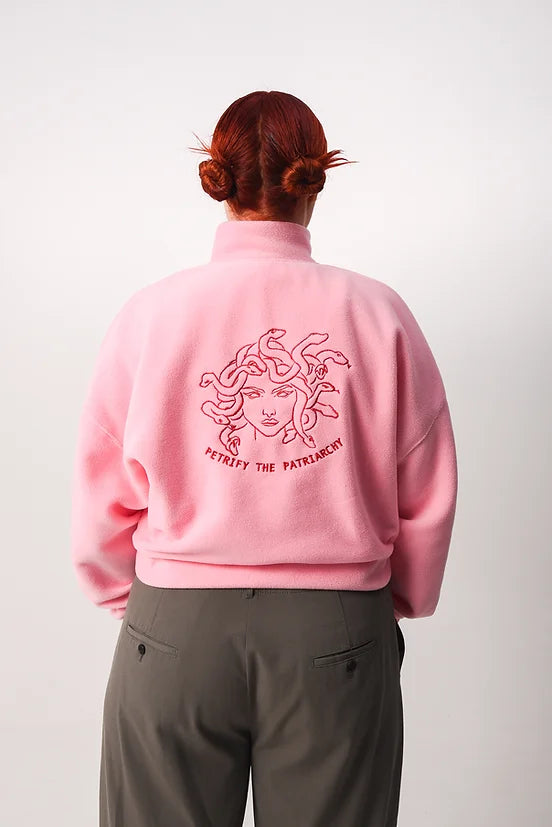 Petrify The Patriarchy - Half zipped Polar Fleece