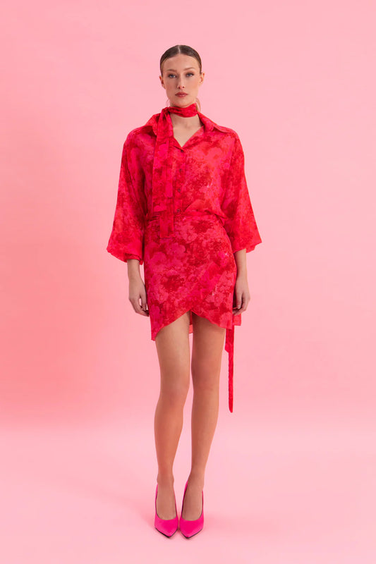 RUBY ROSE MINI WRAP SKIRT