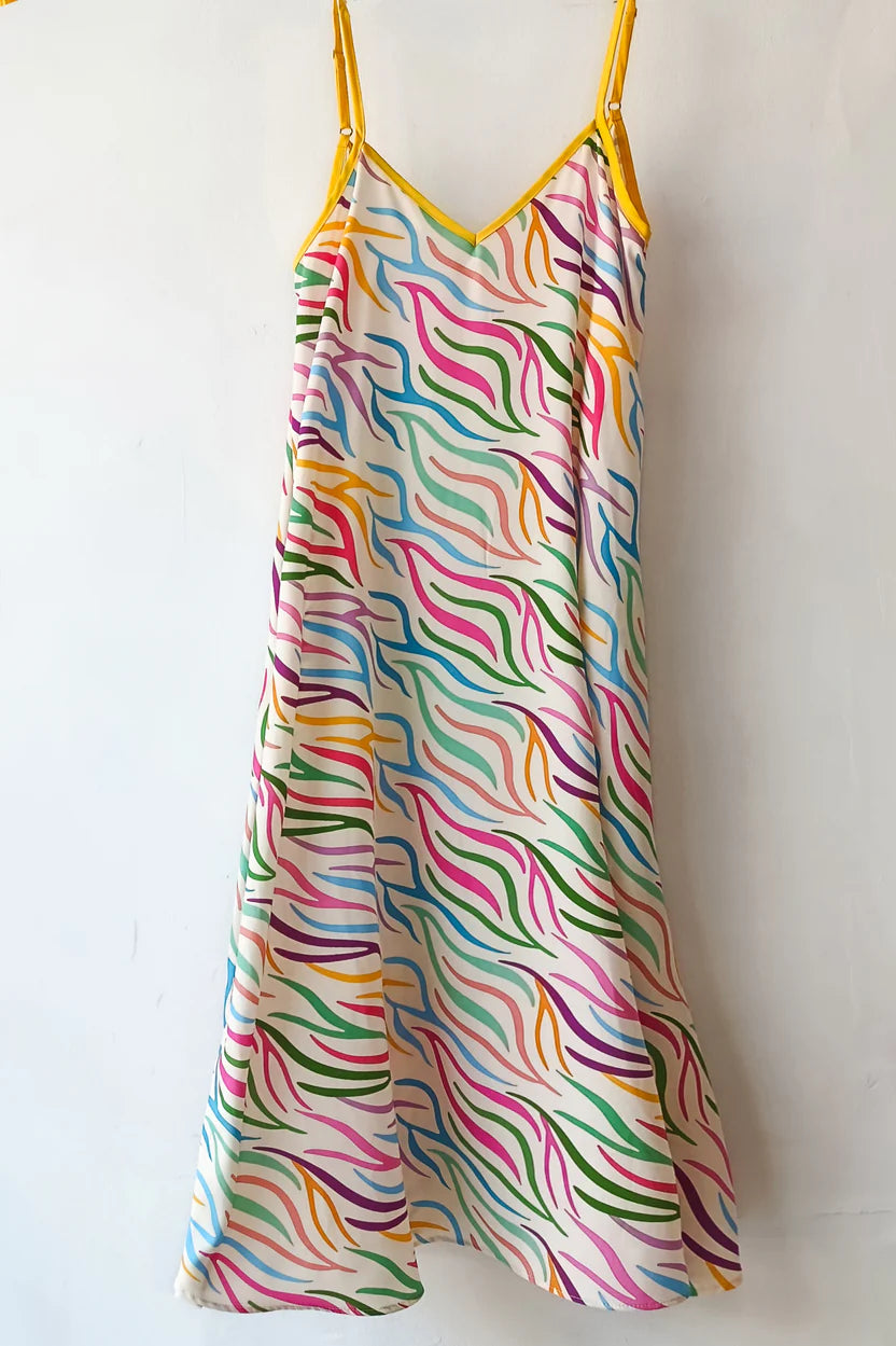 ANNITA DRESS (colorful ivory)