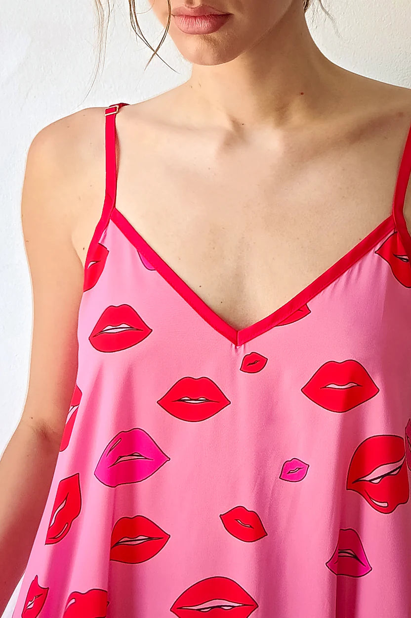 ANNITA DRESS (pink kisses)