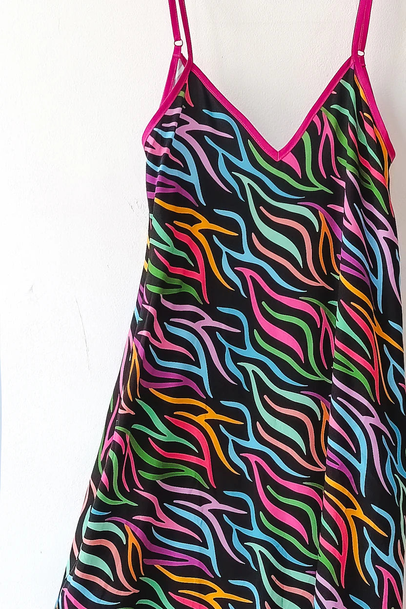 ANNITA DRESS (colorful black)