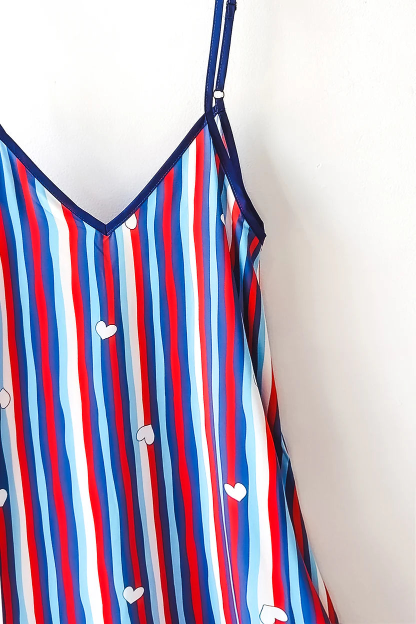 ANNITA DRESS (navy stripes)
