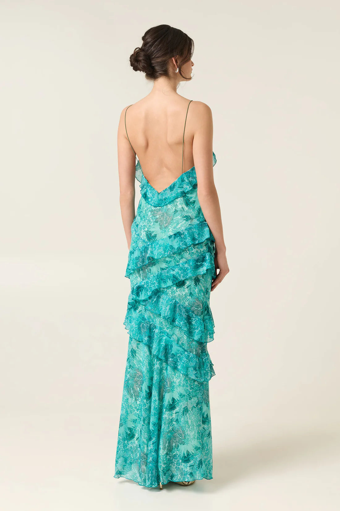 SERAFINA MAXI DRESS WITH RUFFLES