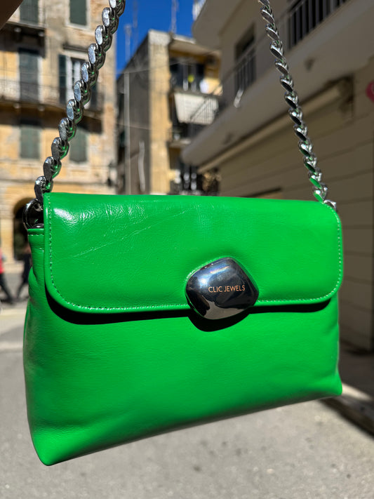 Donna Medium (liquid green genuine leather)