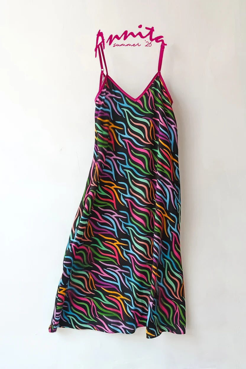 ANNITA DRESS (colorful black)