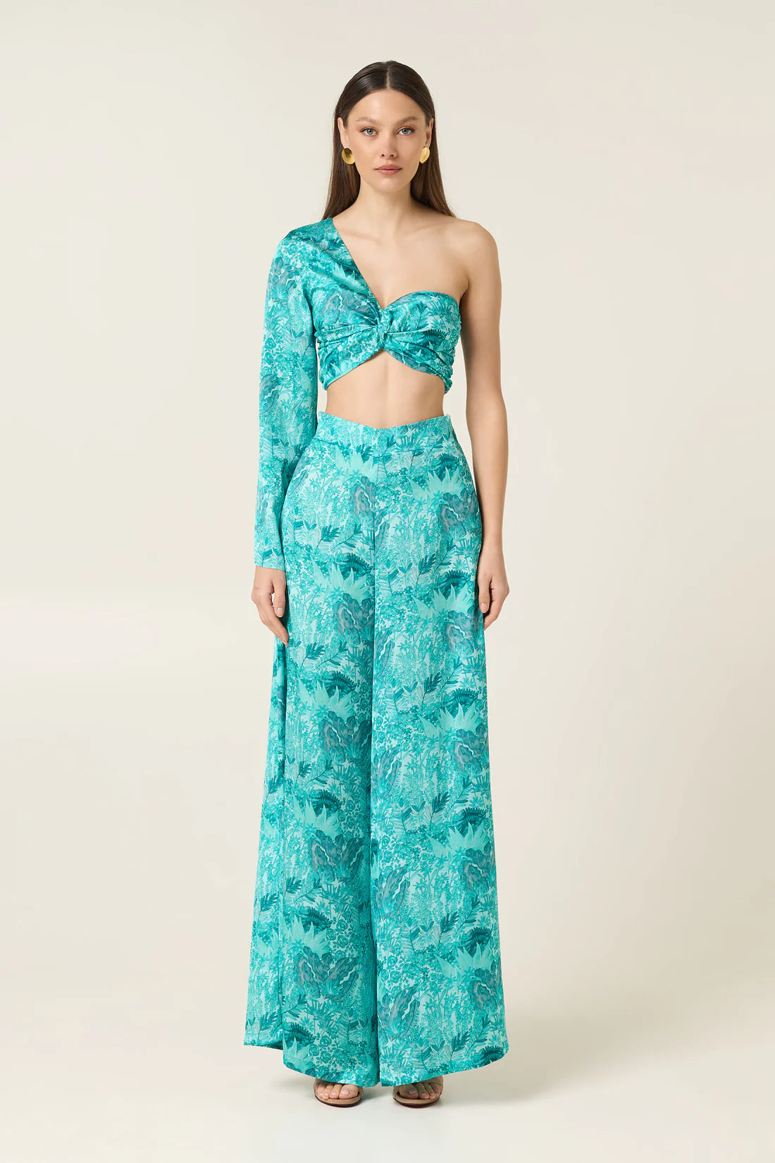 SERAFINA HIGH WAISTED SATIN PANTS