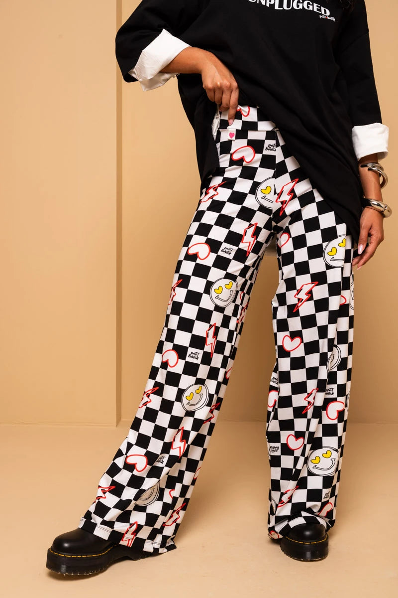 Akita Pants Checkered Smiley Παντελόνα Petit Boutik