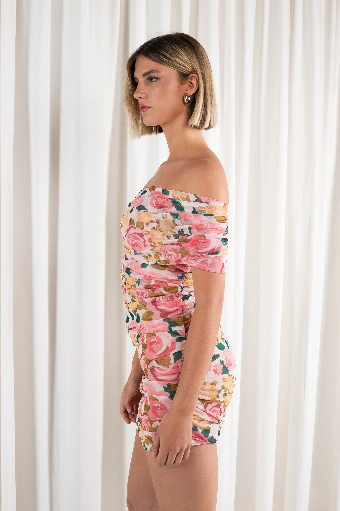 Sweetheart Mesh Dress