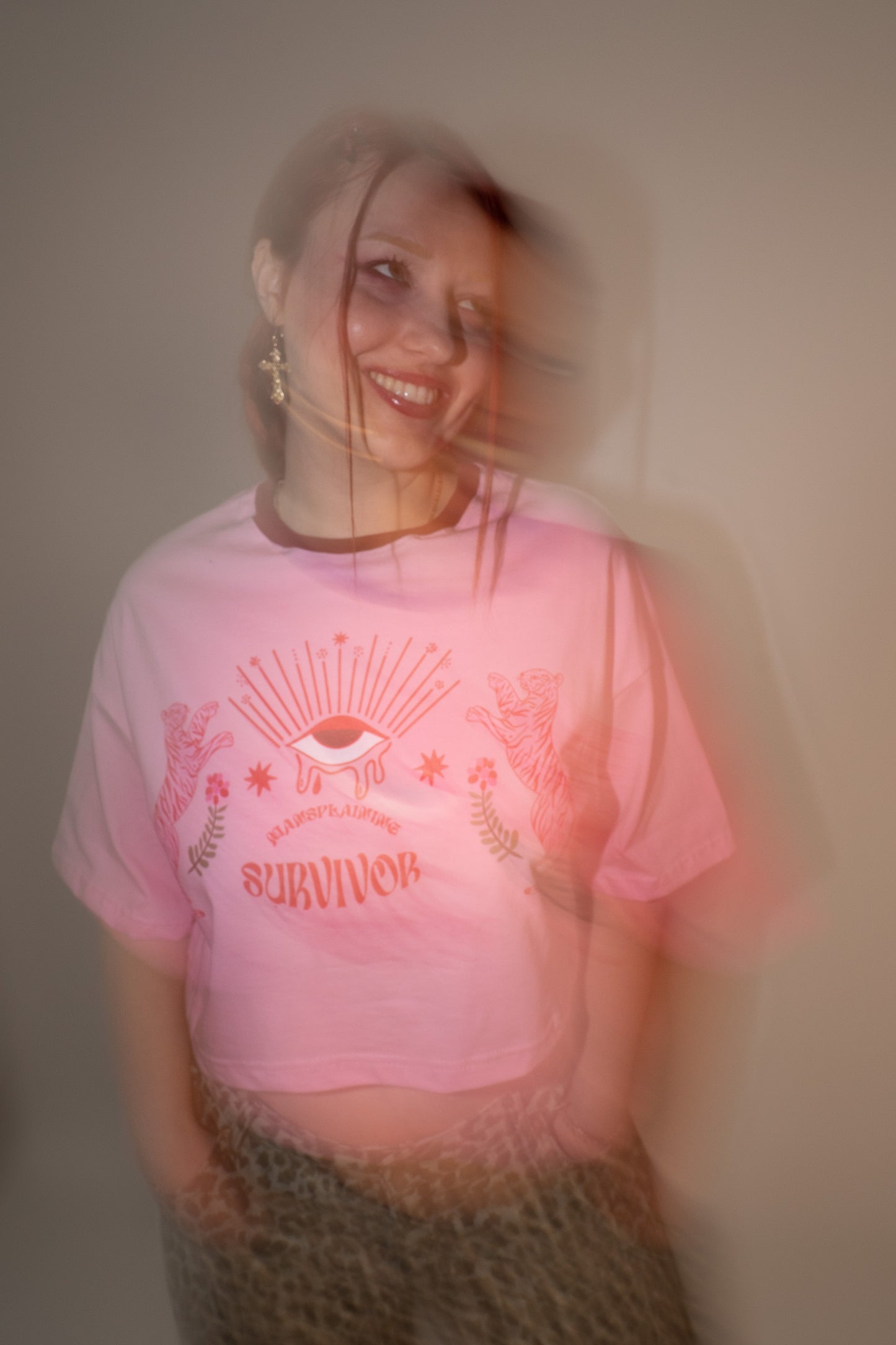 Mansplaining Survivor - Crop T-Shirt