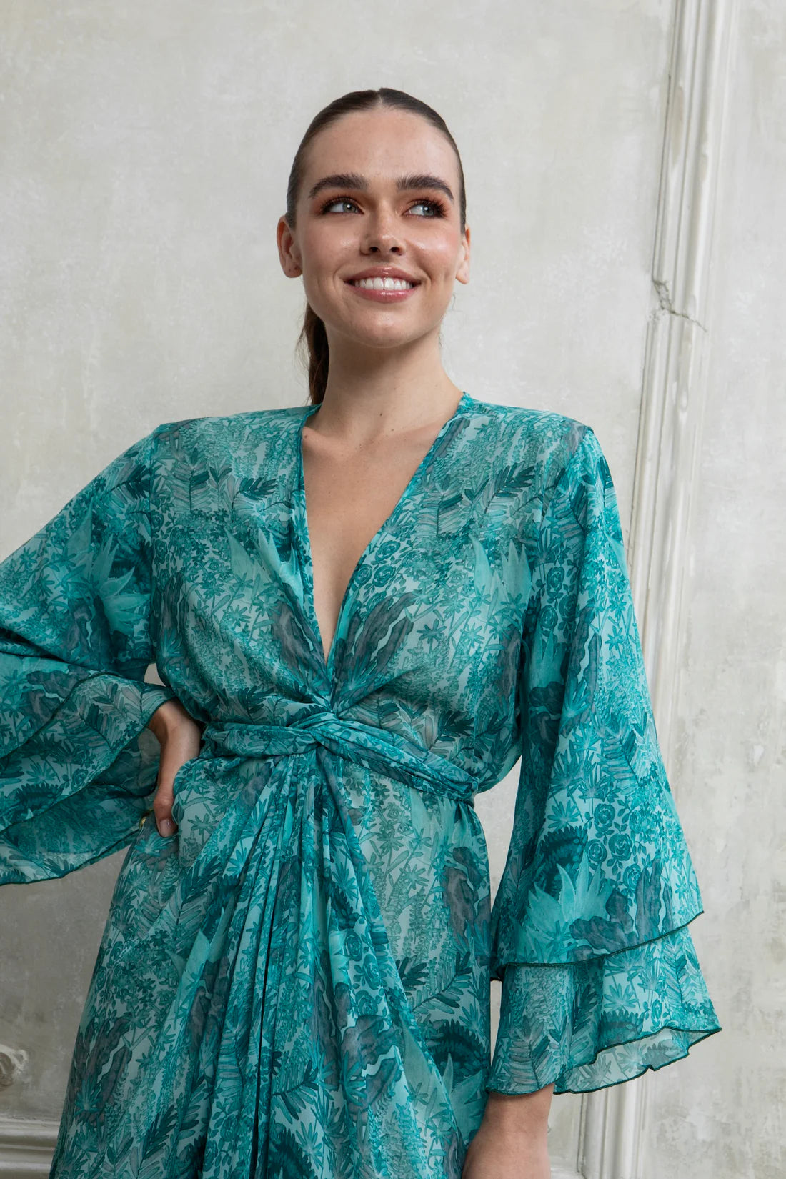 SERAFINA POLYMORPHIC KIMONO DRESS