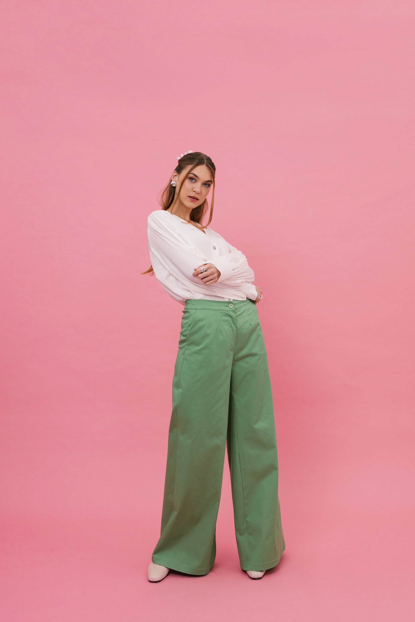 Salma Trousers (Aloe)