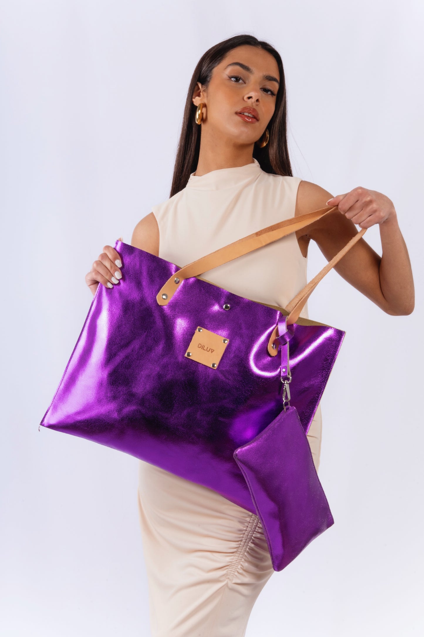 Funky Metalize Purple Bag