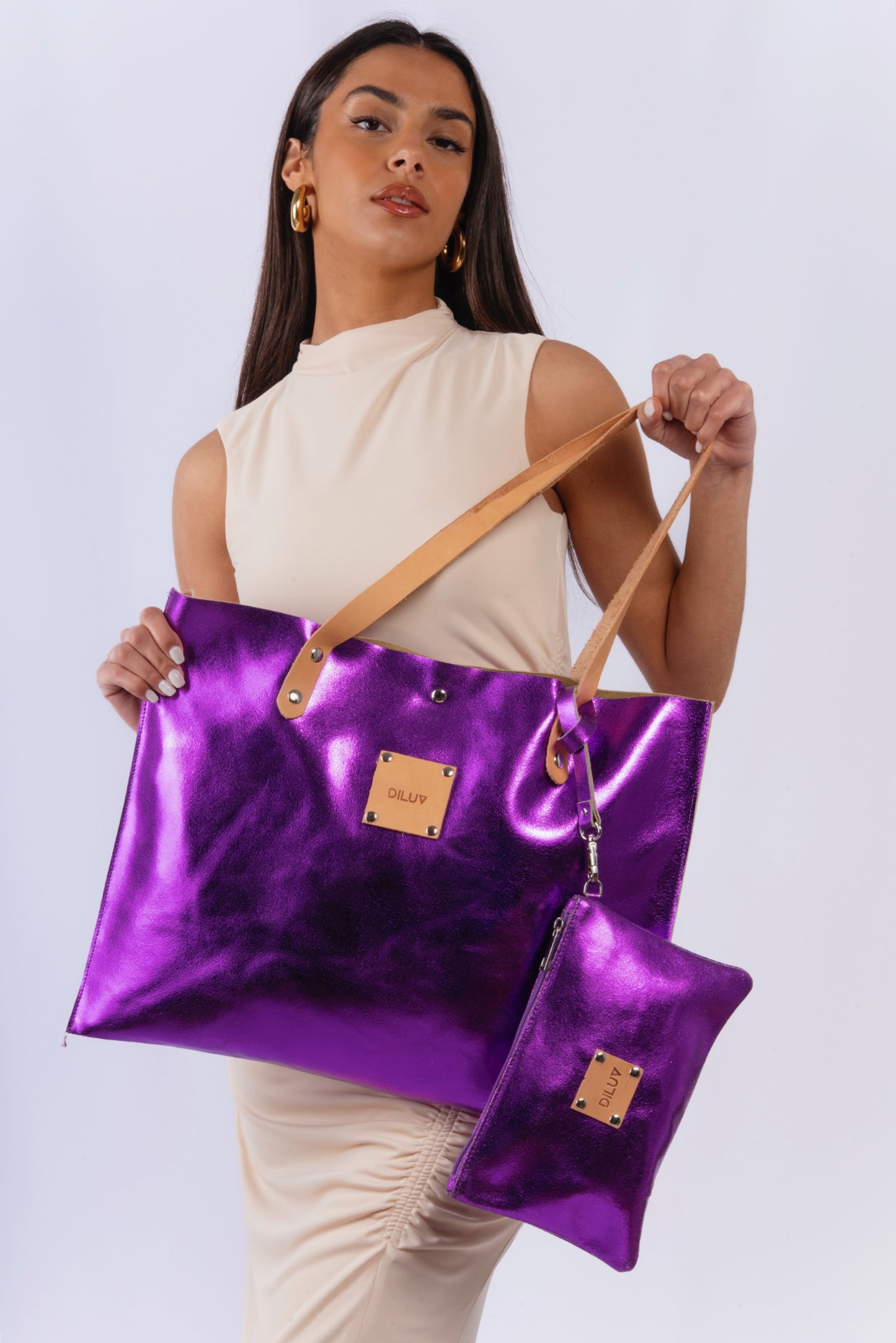 Funky Metalize Purple Bag