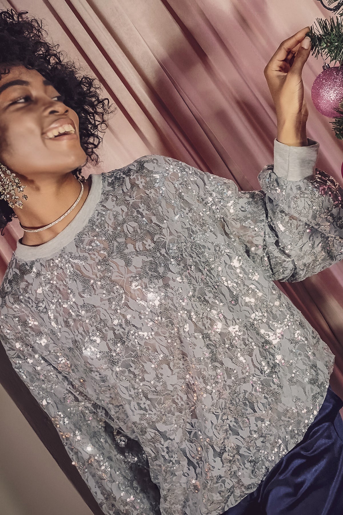 SAYA BLOUSE (silver)