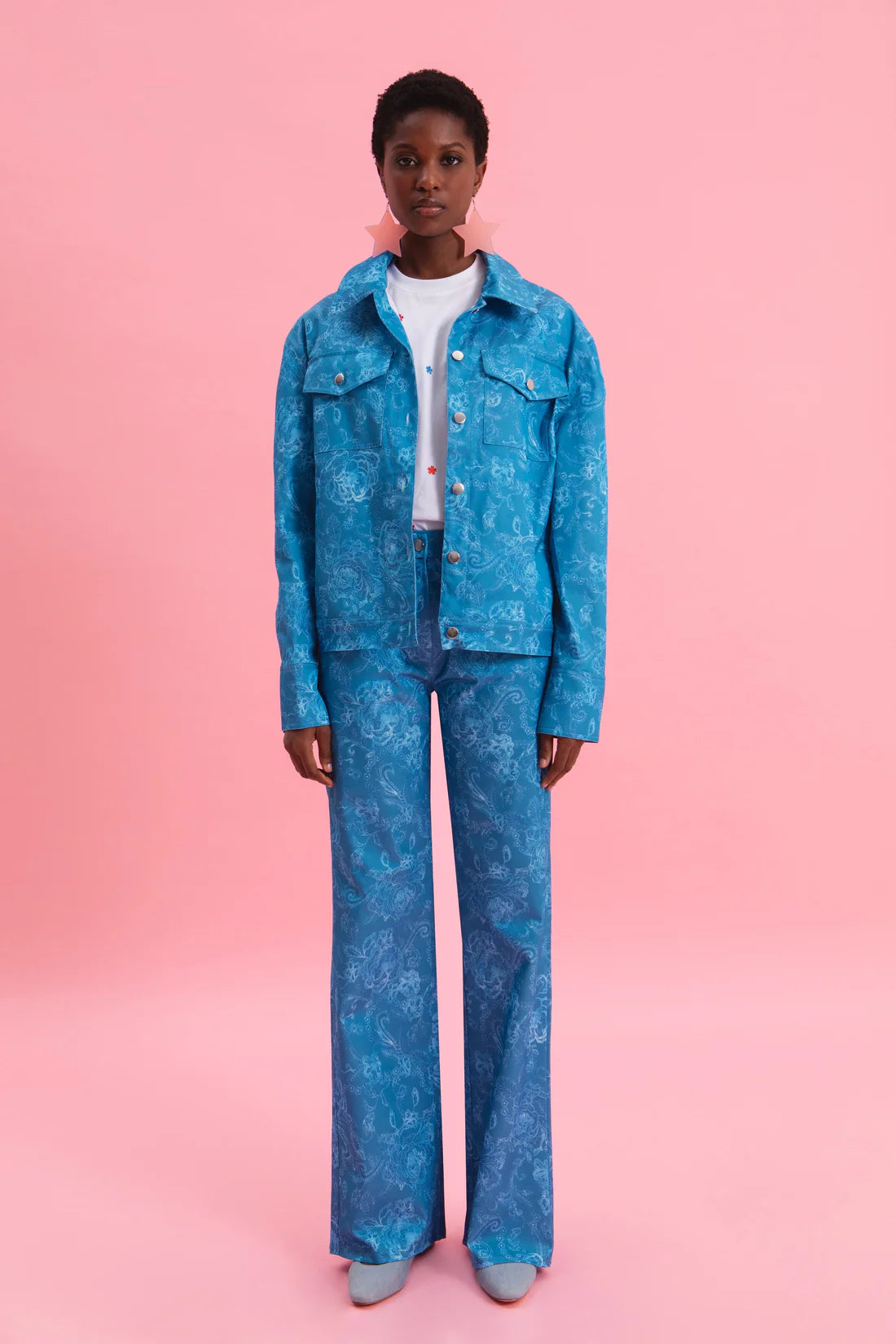 AQUATIC ELEGANCE 100% COTTON PANTS