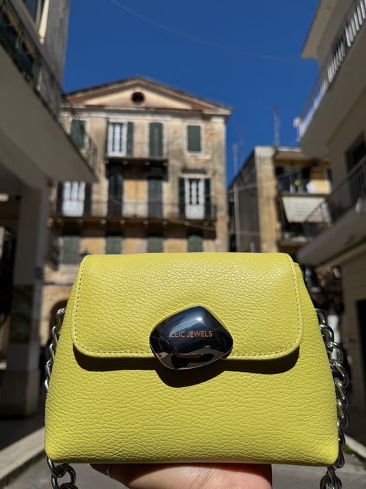 MAYA MINIBAG (Yellow dolaro genuine leather)