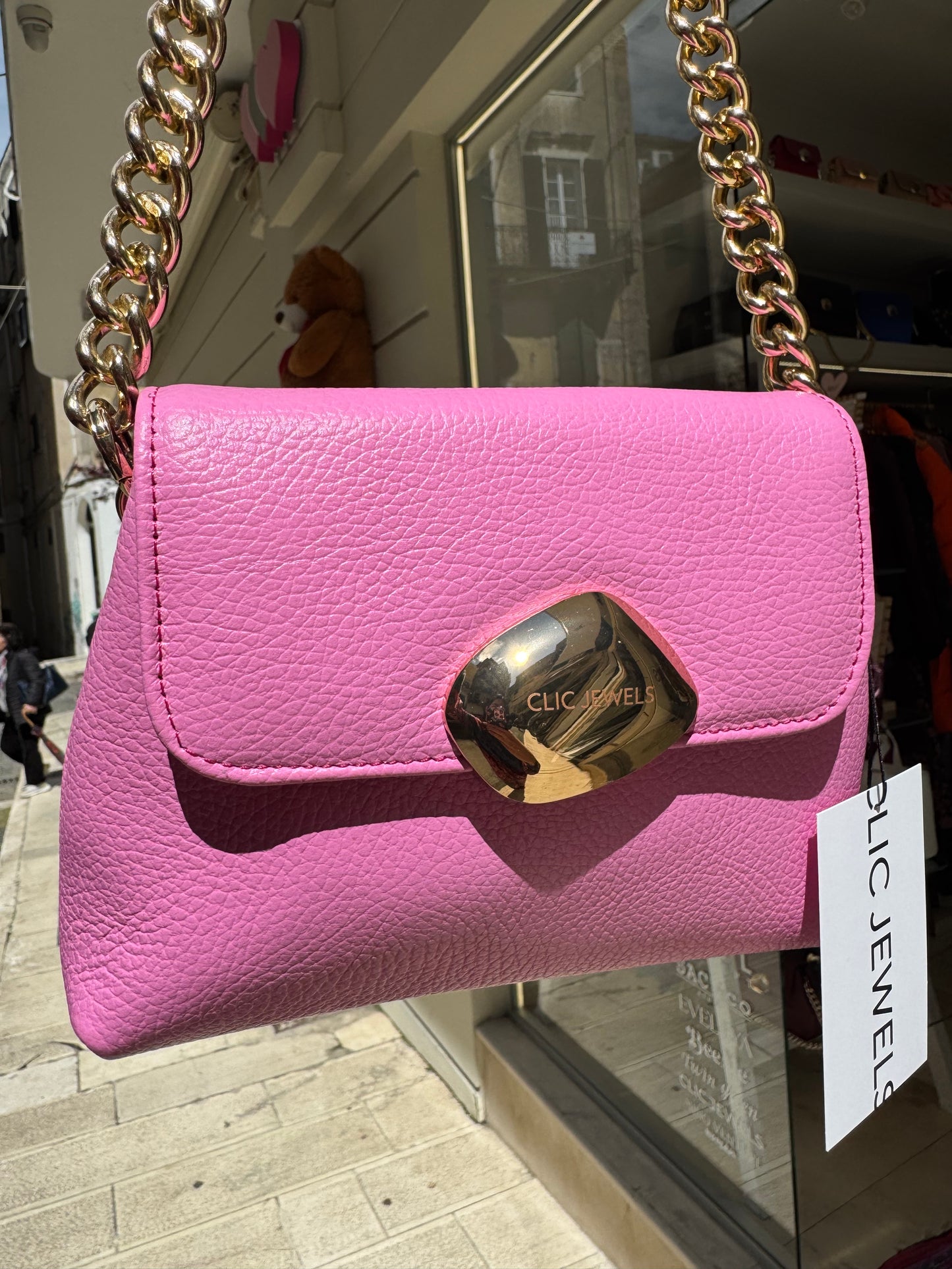 MAYA MINIBAG (Bubblegum dolaro genuine leather)