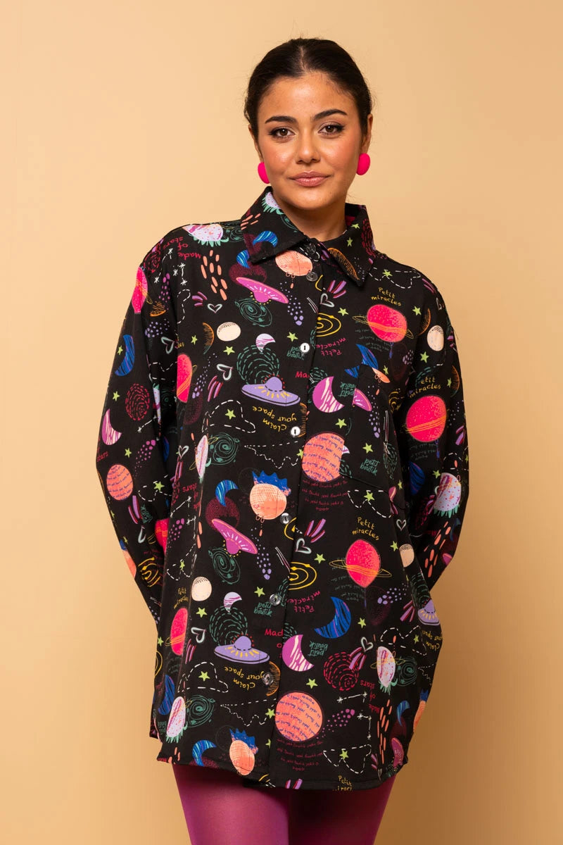Maya Shirt Claim Your Space Πουκάμισο Petit Boutik