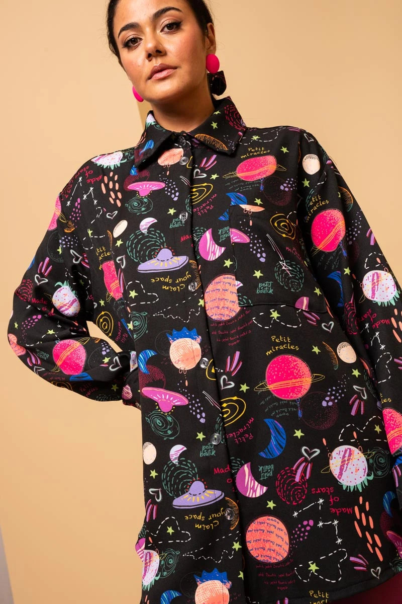 Maya Shirt Claim Your Space Πουκάμισο Petit Boutik