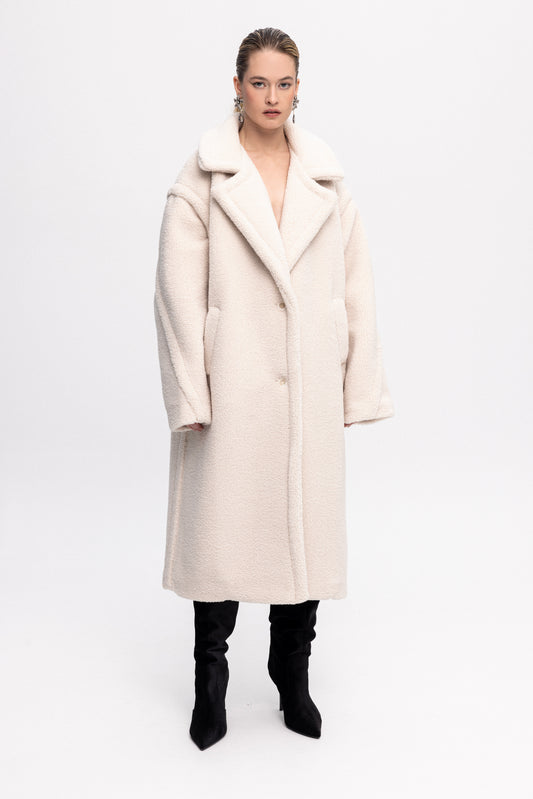 Teddy Coat Off-White