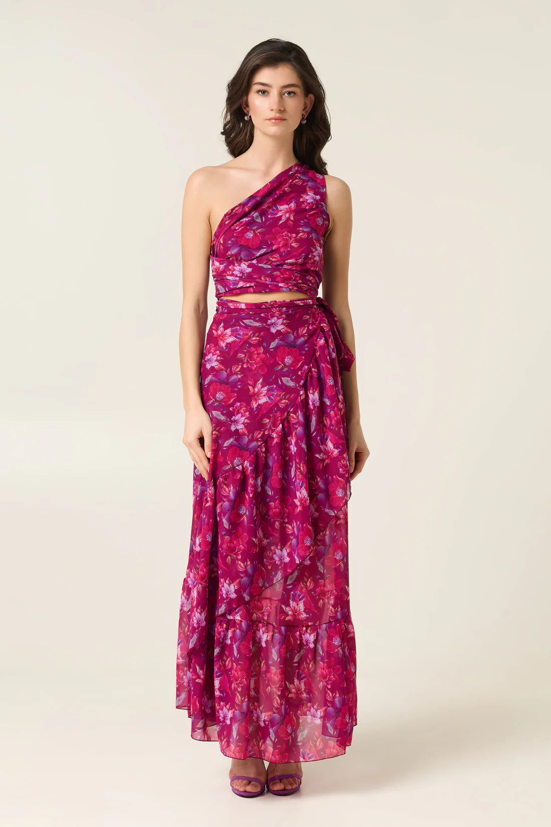AMANDA MAXI WRAP SKIRT