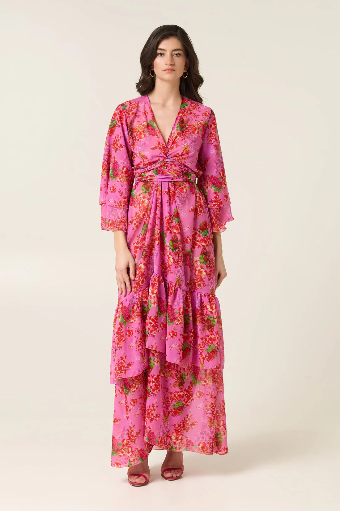 CAMELIA POLYMORPHIC KIMONO DRESS