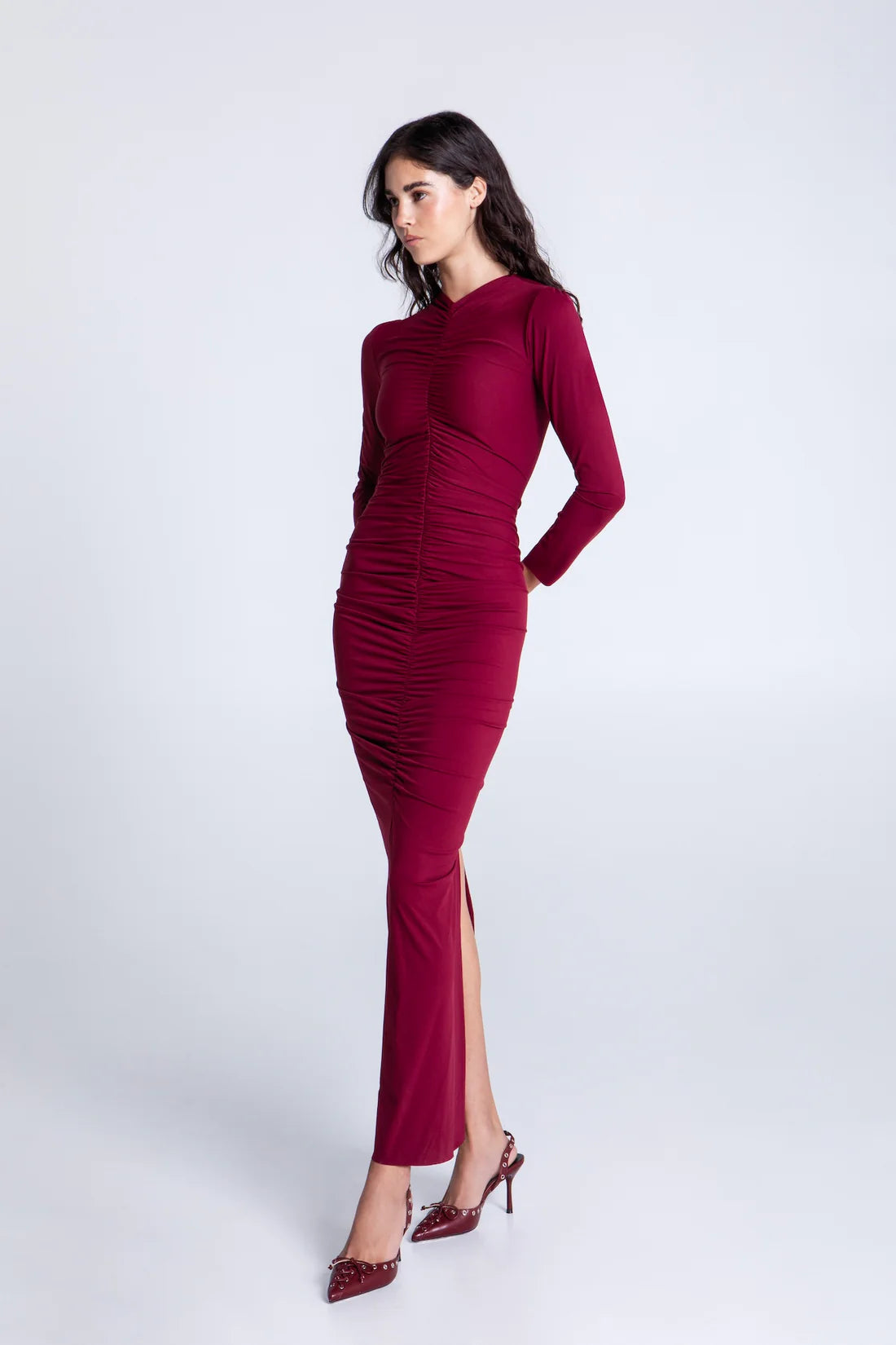 MERLOT NIGHTS DRESS