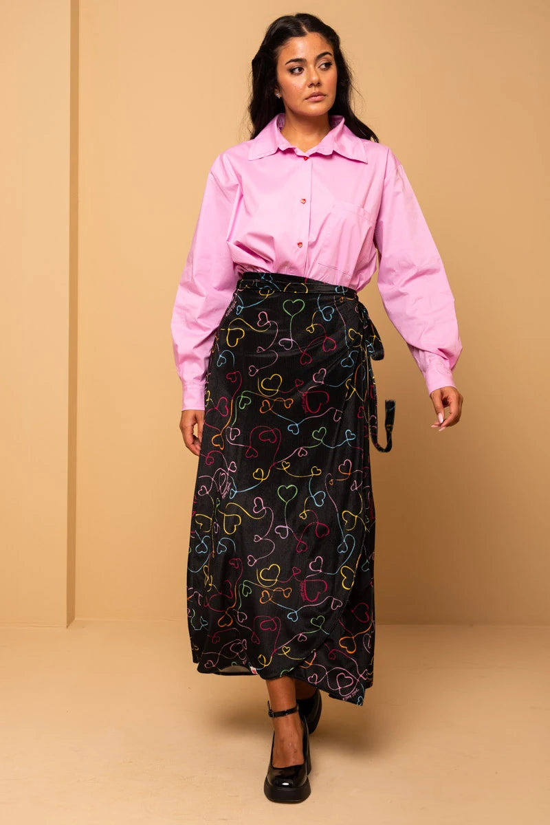 Maya Shirt Pink Cotton Poplin Πουκάμισο Petit Boutik