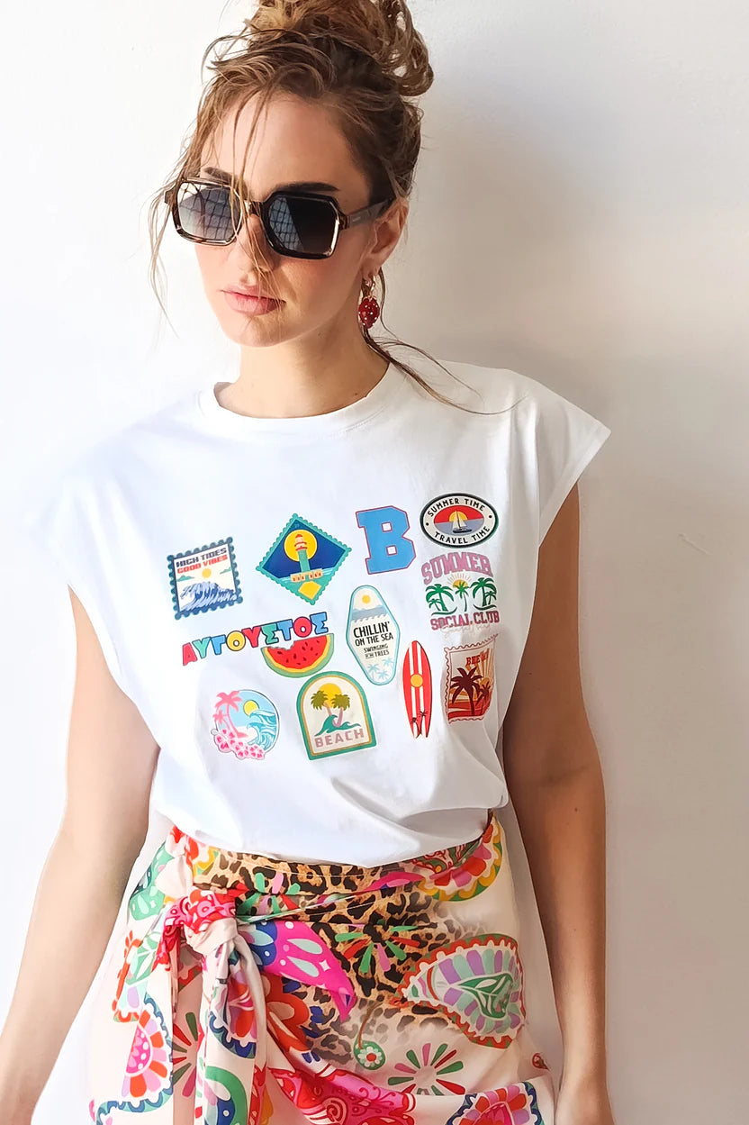 T-SHIRT TAXIDI (white)