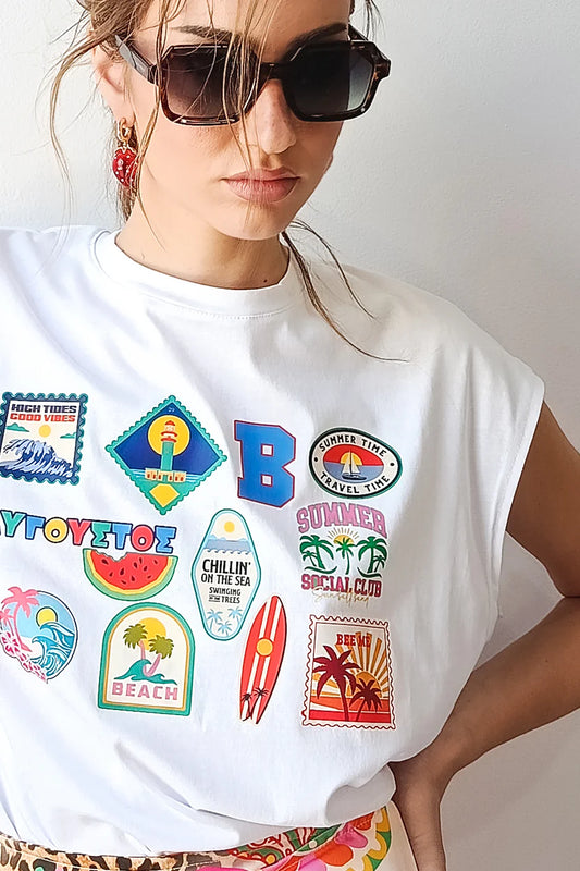 T-SHIRT TAXIDI (white)