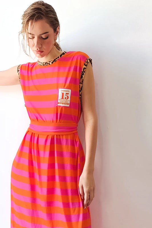MELTEMI DRESS (pink/orange)