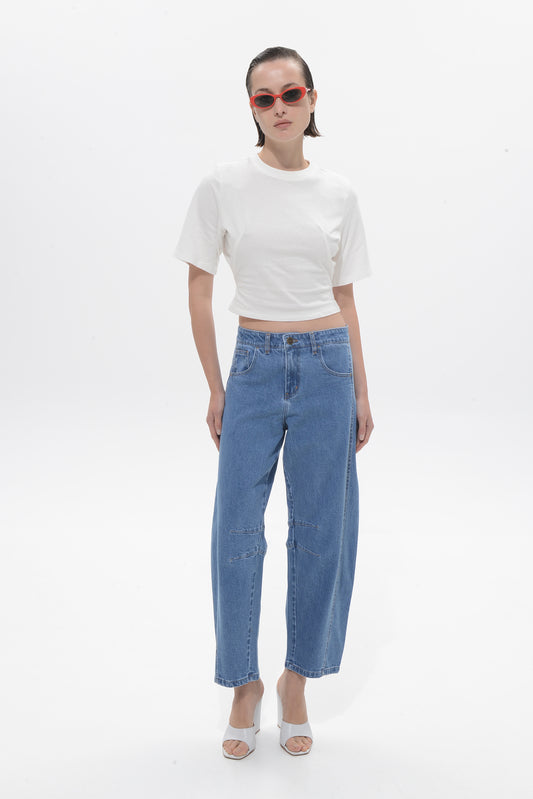 Rumi Mid Blue Denim Pants